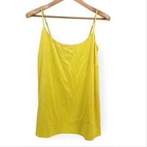 Lane Bryant Scoop Neck Swing Tank Shell Stretch Camisole Neon Yellow 20